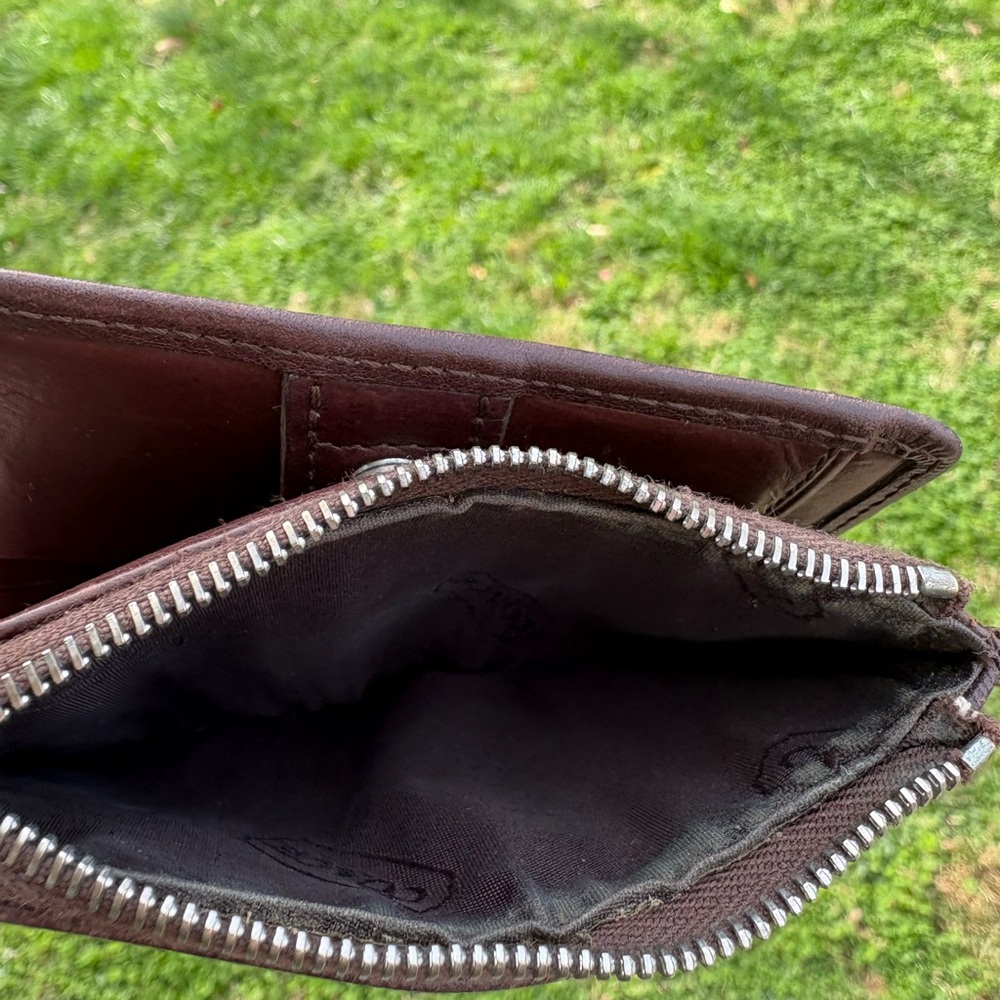 Coach Dark Brown Leather Wallet - Picture 7 of 7